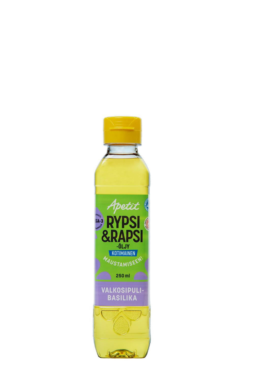 Apetit Kotimainen Rypsi&rapsiöljy valkosipuli-basilika 250ml